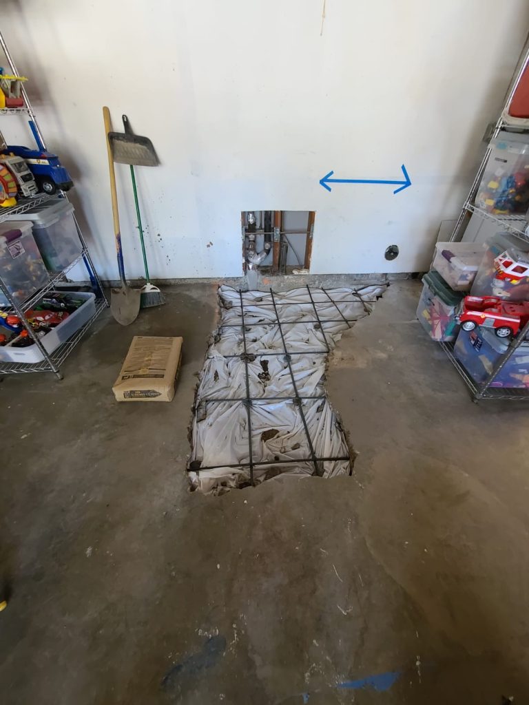 Gallery Slab Leak Garage Being Worked On 2 1749842541 Jpg Gallery Slab Leak Garage Being Worked On 2 1749842541 Jpg